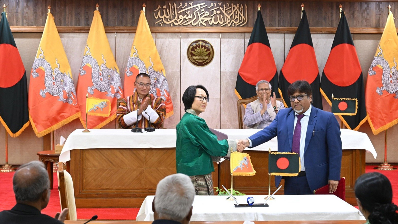 বাংলাদেশ ও ভুটানের মধ্যে দুটি সমঝোতা স্মারক সই